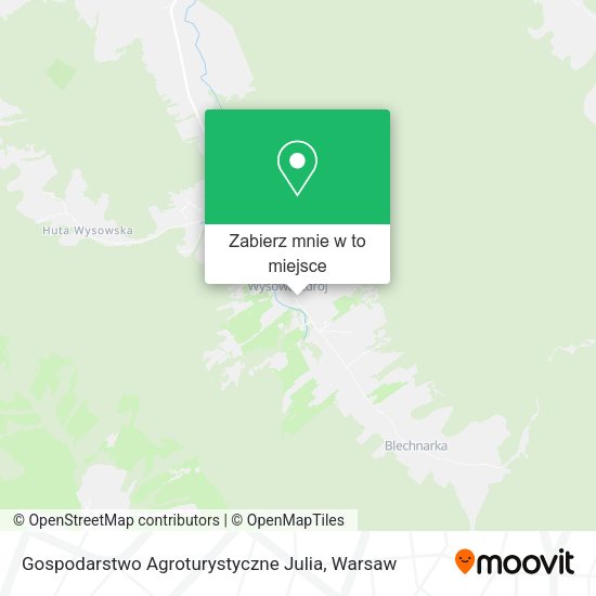 Mapa Gospodarstwo Agroturystyczne Julia