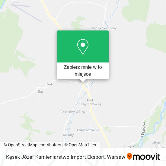 Mapa Kęsek Józef Kamieniarstwo Import Eksport