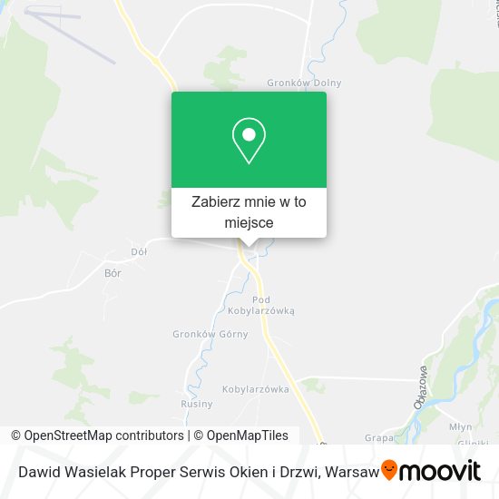 Mapa Dawid Wasielak Proper Serwis Okien i Drzwi