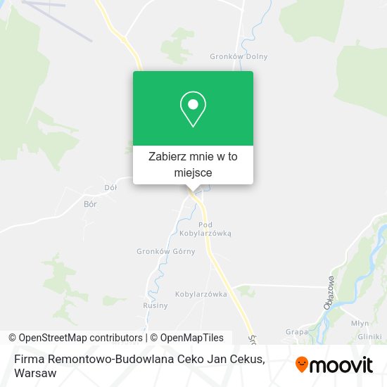 Mapa Firma Remontowo-Budowlana Ceko Jan Cekus