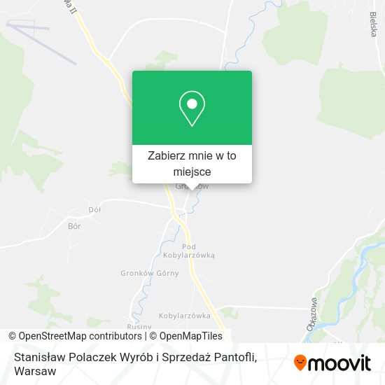 Mapa Stanisław Polaczek Wyrób i Sprzedaż Pantofli