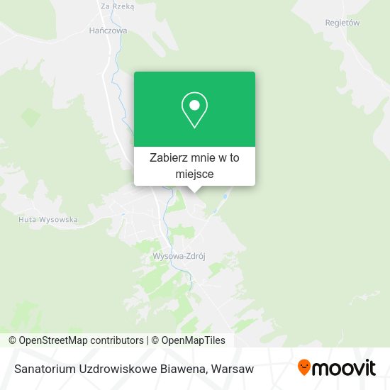 Mapa Sanatorium Uzdrowiskowe Biawena