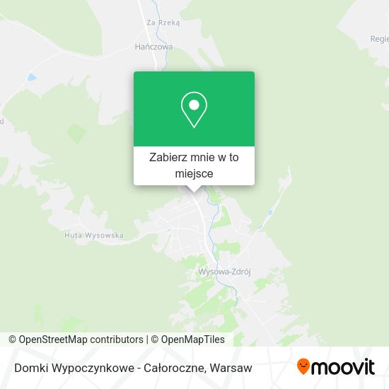 Mapa Domki Wypoczynkowe - Całoroczne