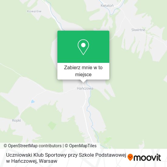 Mapa Uczniowski Klub Sportowy przy Szkole Podstawowej w Hańczowej