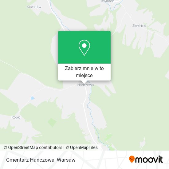 Mapa Cmentarz Hańczowa