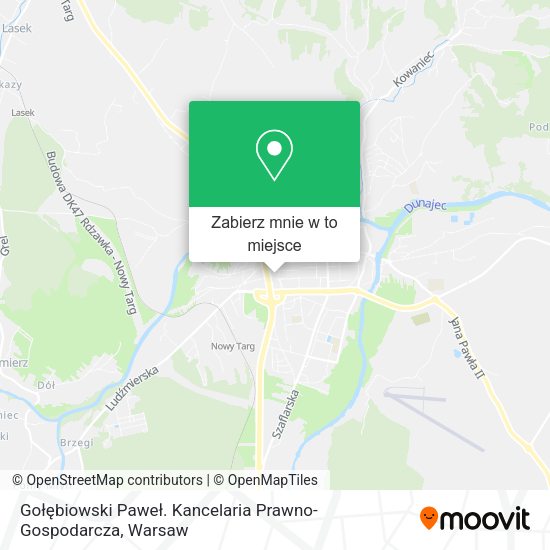 Mapa Gołębiowski Paweł. Kancelaria Prawno-Gospodarcza