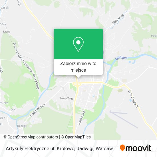 Mapa Artykuły Elektryczne ul. Królowej Jadwigi