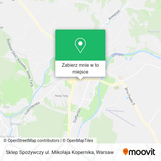 Mapa Sklep Spożywczy ul. Mikołaja Kopernika