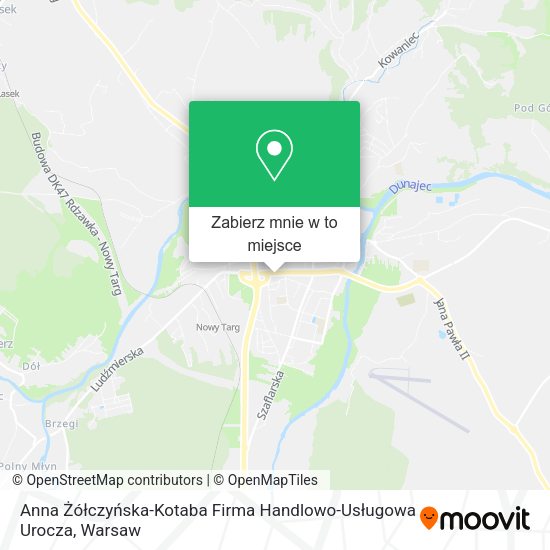 Mapa Anna Żółczyńska-Kotaba Firma Handlowo-Usługowa Urocza