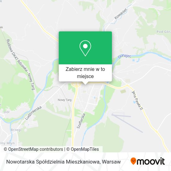 Mapa Nowotarska Spółdzielnia Mieszkaniowa