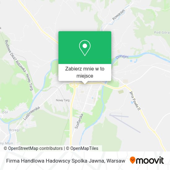 Mapa Firma Handlowa Hadowscy Spolka Jawna