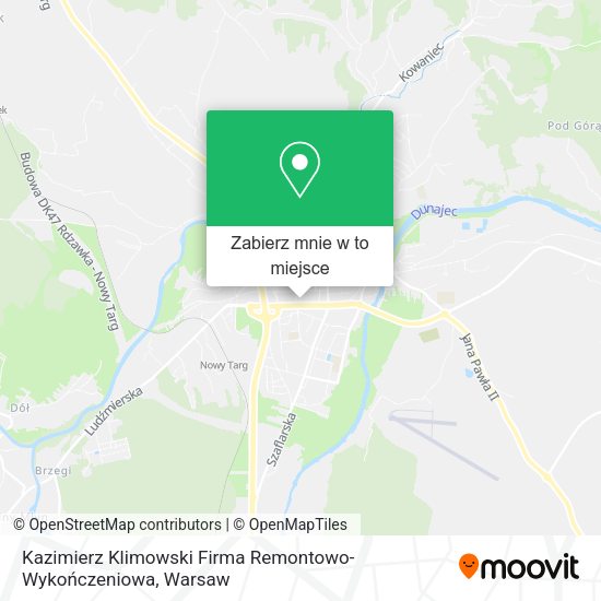 Mapa Kazimierz Klimowski Firma Remontowo-Wykończeniowa