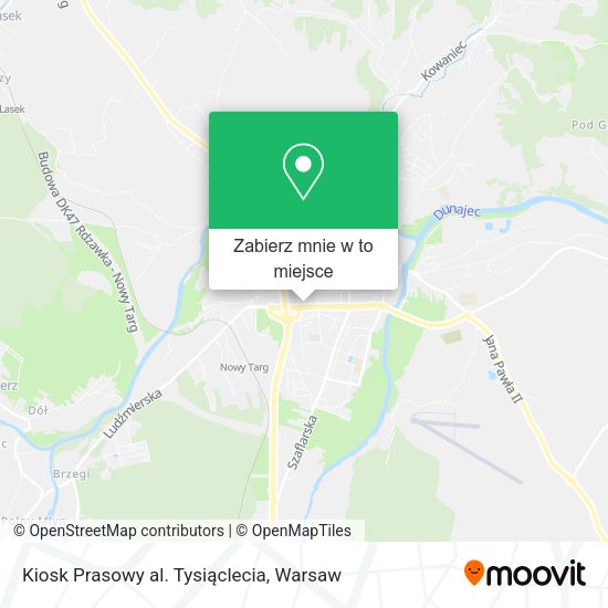 Mapa Kiosk Prasowy al. Tysiąclecia