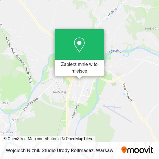 Mapa Wojciech Niznik Studio Urody Rollmasaz