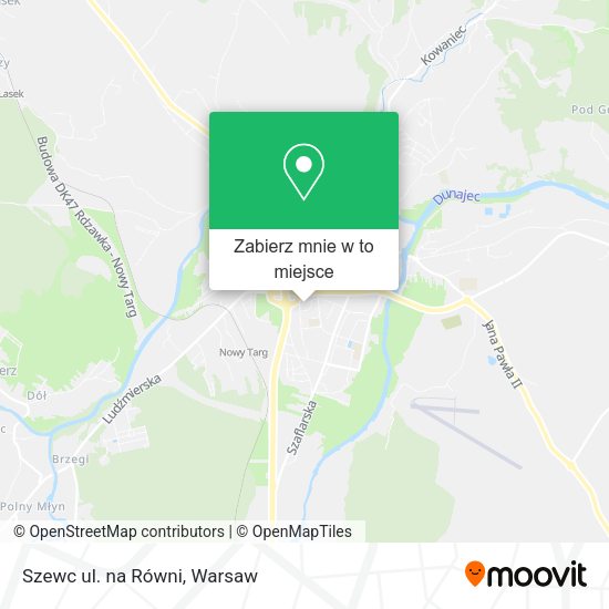 Mapa Szewc ul. na Równi