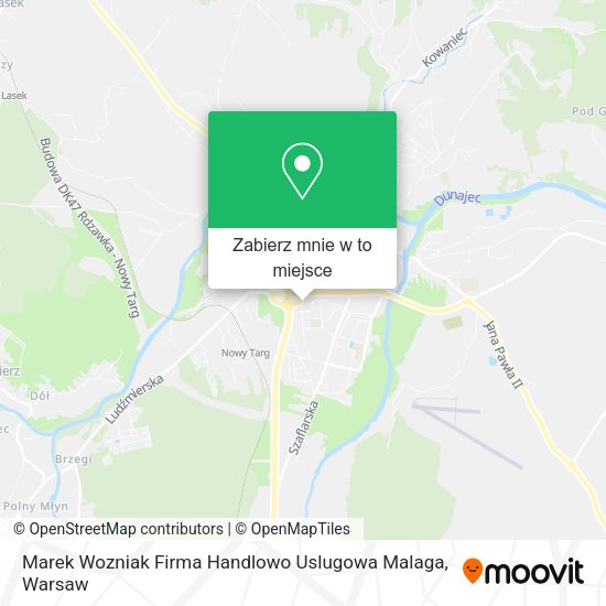 Mapa Marek Wozniak Firma Handlowo Uslugowa Malaga