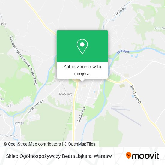 Mapa Sklep Ogólnospożywczy Beata Jąkała