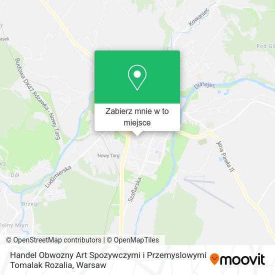 Mapa Handel Obwozny Art Spozywczymi i Przemyslowymi Tomalak Rozalia