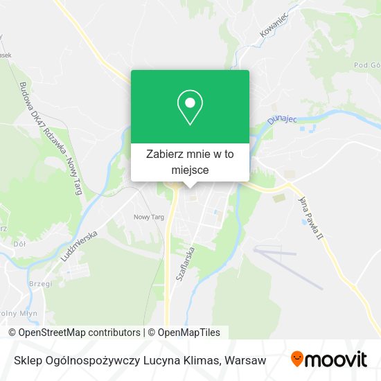 Mapa Sklep Ogólnospożywczy Lucyna Klimas