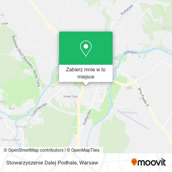 Mapa Stowarzyszenie Dalej Podhale