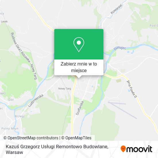 Mapa Kazuś Grzegorz Usługi Remontowo Budowlane