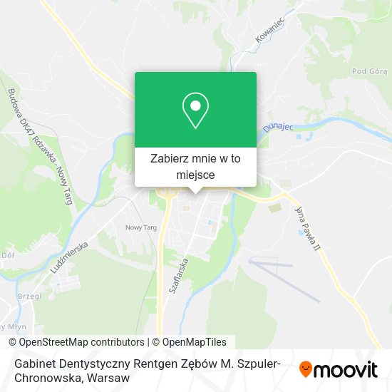 Mapa Gabinet Dentystyczny Rentgen Zębów M. Szpuler-Chronowska