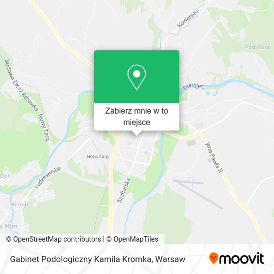 Mapa Gabinet Podologiczny Kamila Kromka