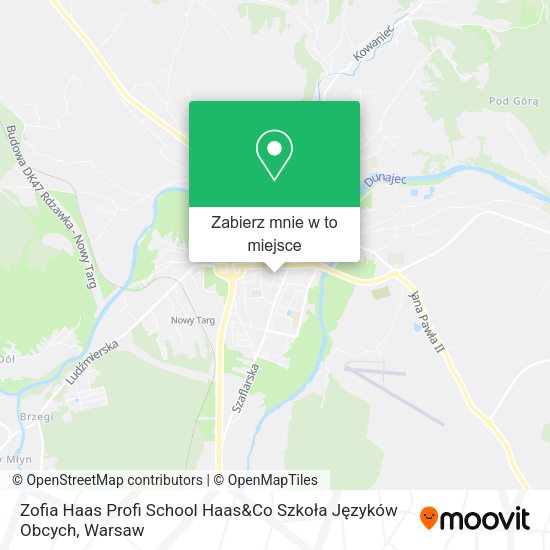 Mapa Zofia Haas Profi School Haas&Co Szkoła Języków Obcych