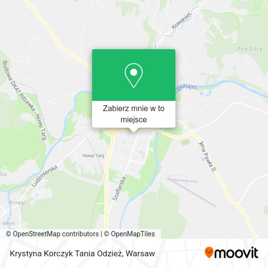 Mapa Krystyna Korczyk Tania Odzież