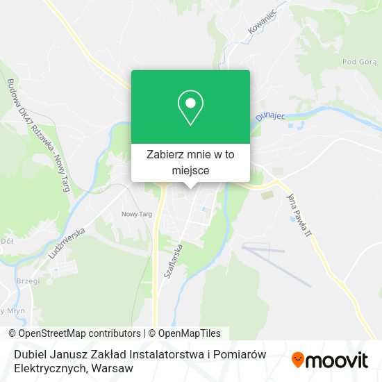 Mapa Dubiel Janusz Zakład Instalatorstwa i Pomiarów Elektrycznych