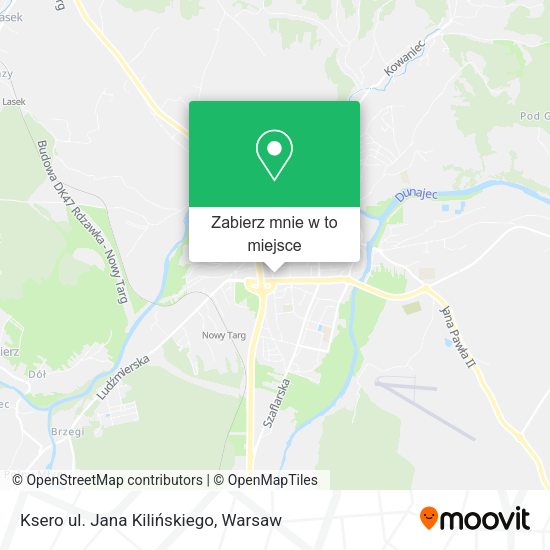 Mapa Ksero ul. Jana Kilińskiego