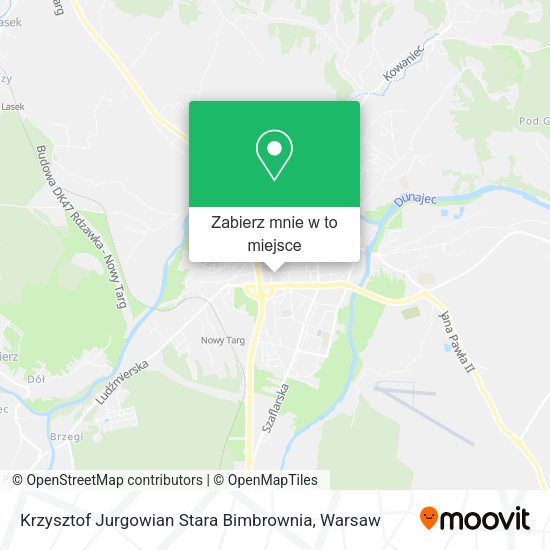 Mapa Krzysztof Jurgowian Stara Bimbrownia