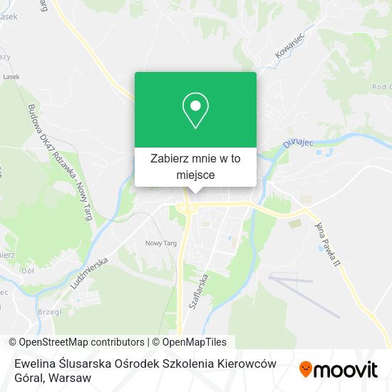 Mapa Ewelina Ślusarska Ośrodek Szkolenia Kierowców Góral