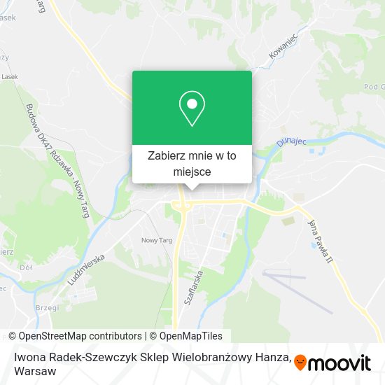 Mapa Iwona Radek-Szewczyk Sklep Wielobranżowy Hanza