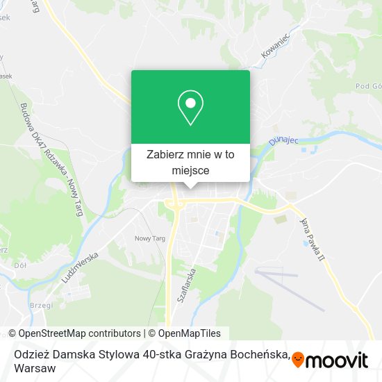 Mapa Odzież Damska Stylowa 40-stka Grażyna Bocheńska