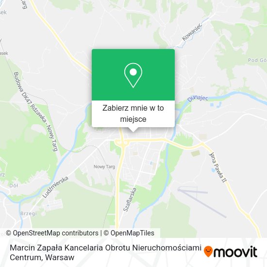 Mapa Marcin Zapała Kancelaria Obrotu Nieruchomościami Centrum