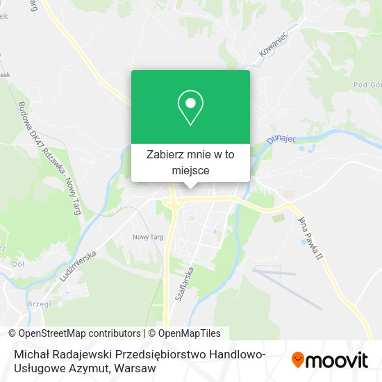 Mapa Michał Radajewski Przedsiębiorstwo Handlowo-Usługowe Azymut