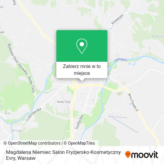 Mapa Magdalena Niemiec Salon Fryzjersko-Kosmetyczny Evry