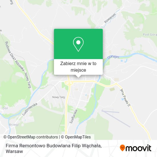 Mapa Firma Remontowo Budowlana Filip Wąchała