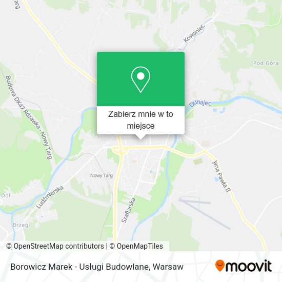 Mapa Borowicz Marek - Usługi Budowlane