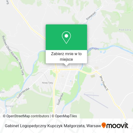 Mapa Gabinet Logopedyczny Kupczyk Małgorzata