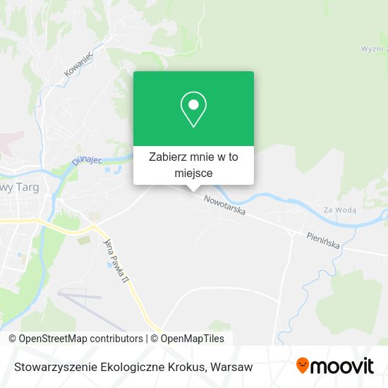 Mapa Stowarzyszenie Ekologiczne Krokus