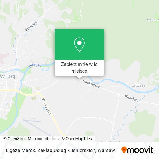 Mapa Ligęza Marek. Zakład Usług Kuśnierskich