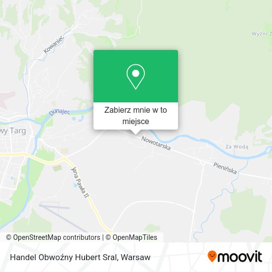 Mapa Handel Obwoźny Hubert Sral