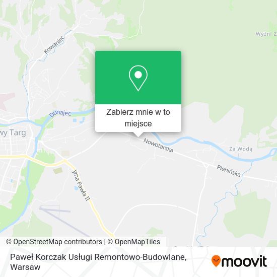 Mapa Paweł Korczak Usługi Remontowo-Budowlane