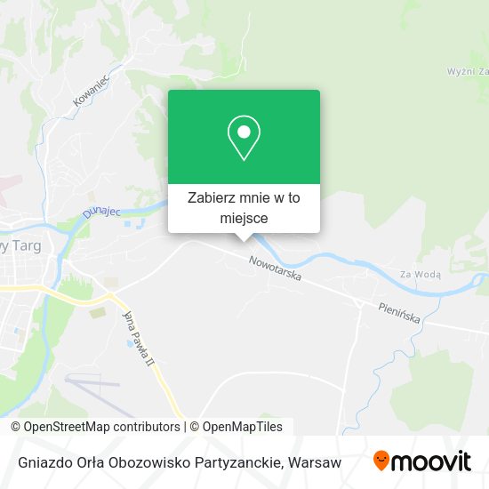 Mapa Gniazdo Orła Obozowisko Partyzanckie