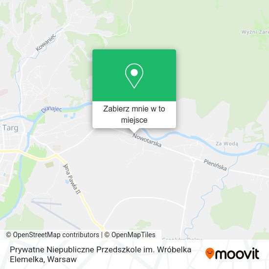 Mapa Prywatne Niepubliczne Przedszkole im. Wróbelka Elemelka