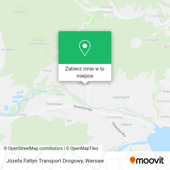 Mapa Józefa Faltyn Transport Drogowy