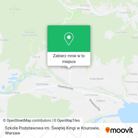 Mapa Szkoła Podstawowa im. Świętej Kingi w Knurowie