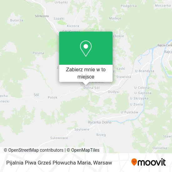 Mapa Pijalnia Piwa Grześ Płowucha Maria